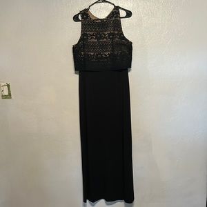Elegant long black dress
